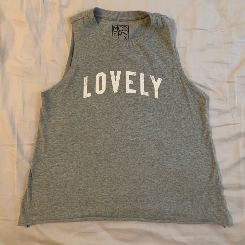 Form fitting slightly cropped athletic tank